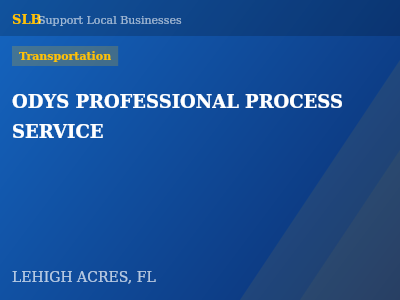 ODYS PROFESSIONAL PROCESS SERVICE — Transportation in LEHIGH ACRES, FL