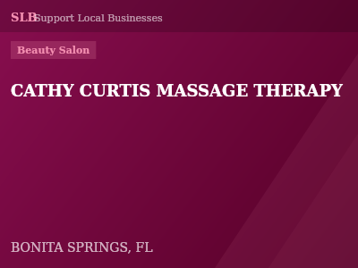 CATHY CURTIS MASSAGE THERAPY — Beauty Salon in BONITA SPRINGS, FL