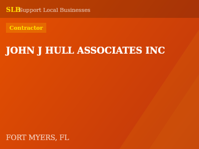 JOHN J HULL ASSOCIATES INC — Contractor in FORT MYERS, FL