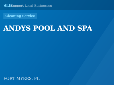 ANDYS POOL AND SPA — Cleaning Service in FORT MYERS, FL