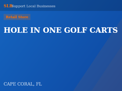 HOLE IN ONE GOLF CARTS — Retail Store in CAPE CORAL, FL