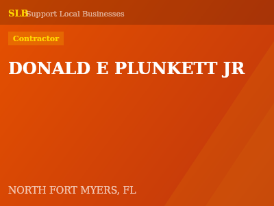 DONALD E PLUNKETT JR — Contractor in NORTH FORT MYERS, FL