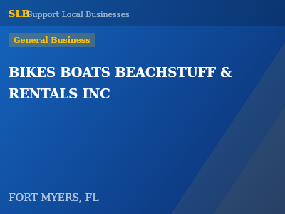 BIKES BOATS BEACHSTUFF & RENTALS INC — General Business in FORT MYERS, FL