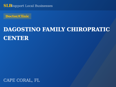 DAGOSTINO FAMILY CHIROPRATIC CENTER — Doctor/Clinic in CAPE CORAL, FL