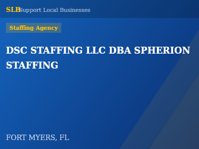 DSC STAFFING LLC DBA SPHERION STAFFING — Staffing Agency in FORT MYERS, FL