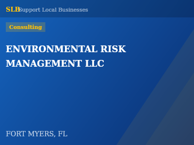 ENVIRONMENTAL RISK MANAGEMENT LLC — Consulting in FORT MYERS, FL
