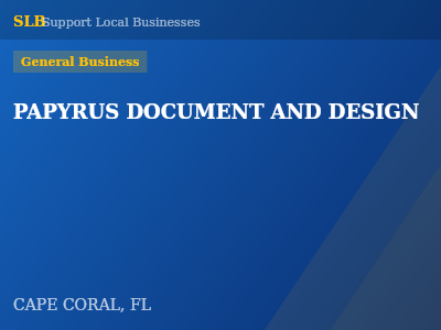 PAPYRUS DOCUMENT AND DESIGN — General Business in CAPE CORAL, FL