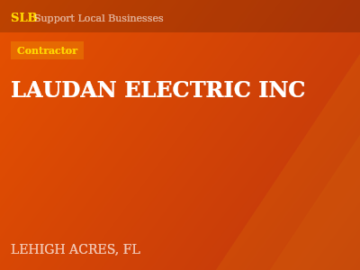 LAUDAN ELECTRIC INC — Contractor in LEHIGH ACRES, FL
