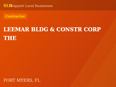 LEEMAR BLDG & CONSTR CORP THE — Contractor in FORT MYERS, FL