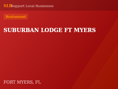 SUBURBAN LODGE FT MYERS — Restaurant in FORT MYERS, FL