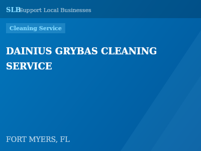 DAINIUS GRYBAS CLEANING SERVICE — Cleaning Service in FORT MYERS, FL