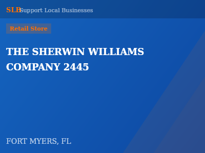 THE SHERWIN WILLIAMS COMPANY 2445 — Retail Store in FORT MYERS, FL