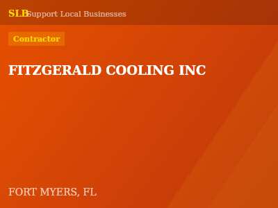 FITZGERALD COOLING INC — Contractor in FORT MYERS, FL