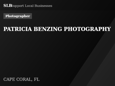 PATRICIA BENZING PHOTOGRAPHY — Photographer in CAPE CORAL, FL