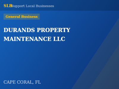 DURANDS PROPERTY MAINTENANCE LLC — General Business in CAPE CORAL, FL