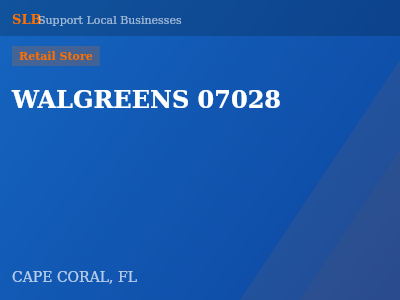 WALGREENS 07028 — Retail Store in CAPE CORAL, FL