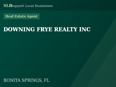 DOWNING FRYE REALTY INC — Real Estate Agent in BONITA SPRINGS, FL