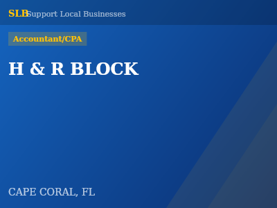 H & R BLOCK — Accountant/CPA in CAPE CORAL, FL