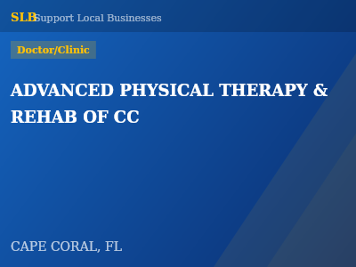 ADVANCED PHYSICAL THERAPY & REHAB OF CC — Doctor/Clinic in CAPE CORAL, FL