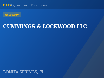 CUMMINGS & LOCKWOOD LLC — Attorney in BONITA SPRINGS, FL
