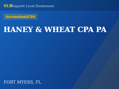 HANEY & WHEAT CPA PA — Accountant/CPA in FORT MYERS, FL