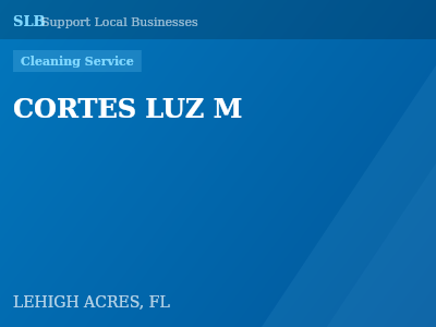 CORTES LUZ M — Cleaning Service in LEHIGH ACRES, FL