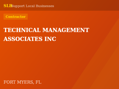 TECHNICAL MANAGEMENT ASSOCIATES INC — Contractor in FORT MYERS, FL
