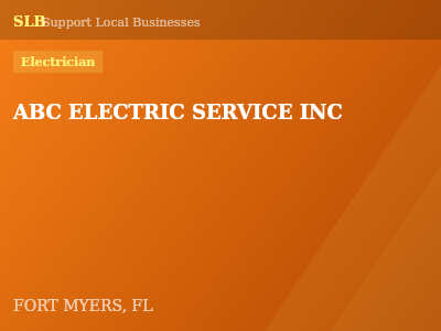 ABC ELECTRIC SERVICE INC — Electrician in FORT MYERS, FL