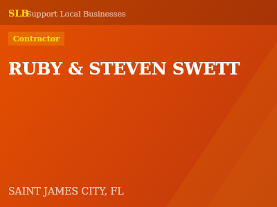 RUBY & STEVEN SWETT — Contractor in SAINT JAMES CITY, FL