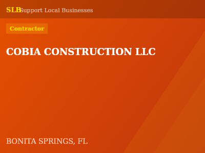 COBIA CONSTRUCTION LLC — Contractor in BONITA SPRINGS, FL