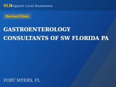 GASTROENTEROLOGY CONSULTANTS OF SW FLORIDA PA — Doctor/Clinic in FORT MYERS, FL