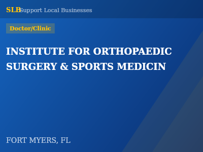 INSTITUTE FOR ORTHOPAEDIC SURGERY & SPORTS MEDICIN — Doctor/Clinic in FORT MYERS, FL