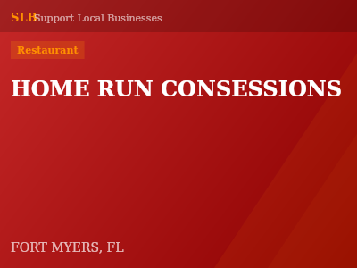 HOME RUN CONSESSIONS — Restaurant in FORT MYERS, FL