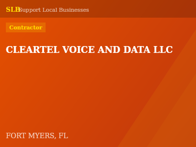 CLEARTEL VOICE AND DATA LLC — Contractor in FORT MYERS, FL