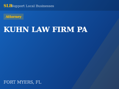 KUHN LAW FIRM PA — Attorney in FORT MYERS, FL