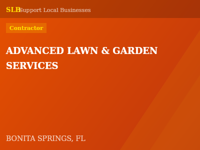ADVANCED LAWN & GARDEN SERVICES — Contractor in BONITA SPRINGS, FL