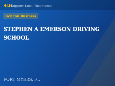 STEPHEN A EMERSON DRIVING SCHOOL — General Business in FORT MYERS, FL