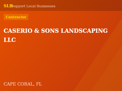 CASERIO & SONS LANDSCAPING LLC — Contractor in CAPE CORAL, FL