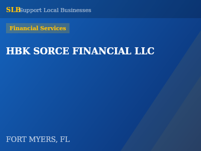 HBK SORCE FINANCIAL LLC — Financial Services in FORT MYERS, FL