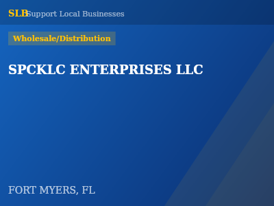 SPCKLC ENTERPRISES LLC — Wholesale/Distribution in FORT MYERS, FL