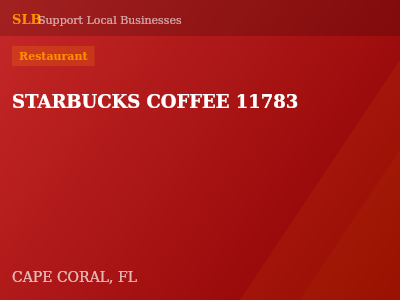 STARBUCKS COFFEE 11783 — Restaurant in CAPE CORAL, FL