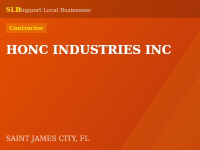 HONC INDUSTRIES INC — Contractor in SAINT JAMES CITY, FL