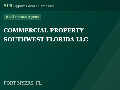 COMMERCIAL PROPERTY SOUTHWEST FLORIDA LLC — Real Estate Agent in FORT MYERS, FL