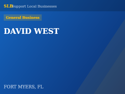 DAVID WEST — General Business in FORT MYERS, FL