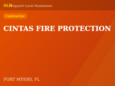 CINTAS FIRE PROTECTION — Contractor in FORT MYERS, FL