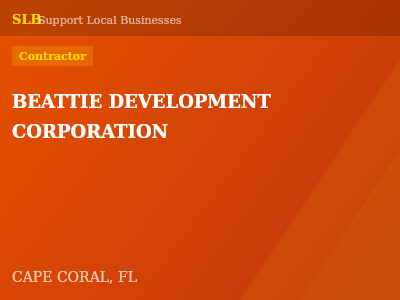 BEATTIE DEVELOPMENT CORPORATION — Contractor in CAPE CORAL, FL