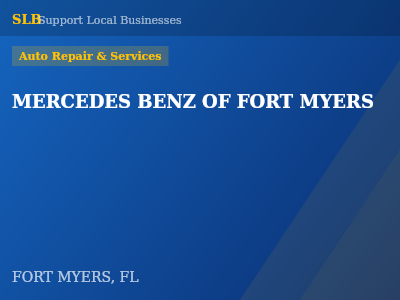 MERCEDES BENZ OF FORT MYERS — Auto Repair & Services in FORT MYERS, FL