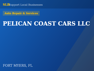PELICAN COAST CARS LLC — Auto Repair & Services in FORT MYERS, FL