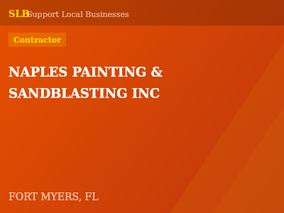 NAPLES PAINTING & SANDBLASTING INC — Contractor in FORT MYERS, FL