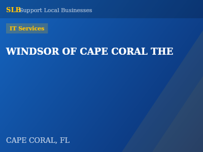 WINDSOR OF CAPE CORAL THE — IT Services in CAPE CORAL, FL